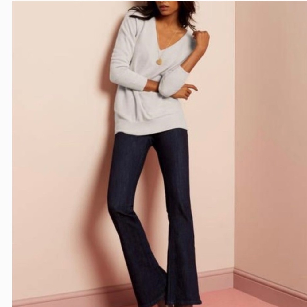 Boden dark blue denim flare leg jeans 8L